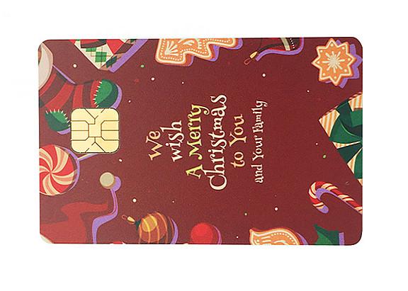 Quality Frosted Finish Blank 1KB AT24C01 Chip Contact Card for sale