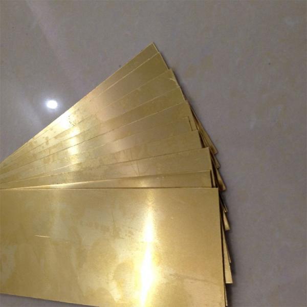 Golden Decorative Copper Sheets C2600 C2680 For Home Decoration