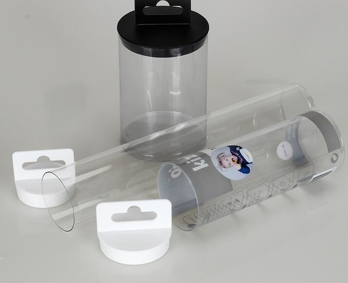 clear PVC PET can for food canning,Customized round clear paint can with tin lid,paint can with tin top & bottom and han