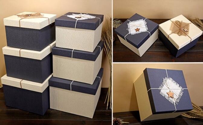 Custom design gradient color luxury paper packaging gift box with lid,Paper Flower Box Florist Bouquet Box Packaging Ros