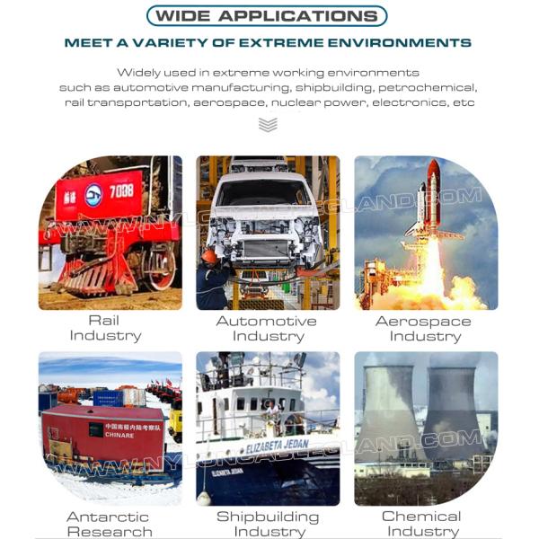 Blue Teflon Cable Tie 200 x 4.8mm, 94V-0 ETFE Cable Tie 50 Lbs Chemical Resistant Tefzel Cable Tie for Extreme Environments