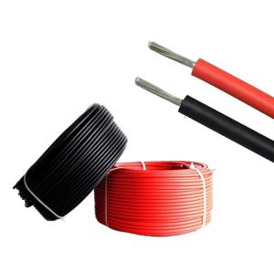 China 6mm TUV H1Z2Z2-K Sun Solar Cable for Solar Energy System -40 -90 degree TUV Approved Rated voltage AC 1.0/1.0KV DC 1.5KV wholesale