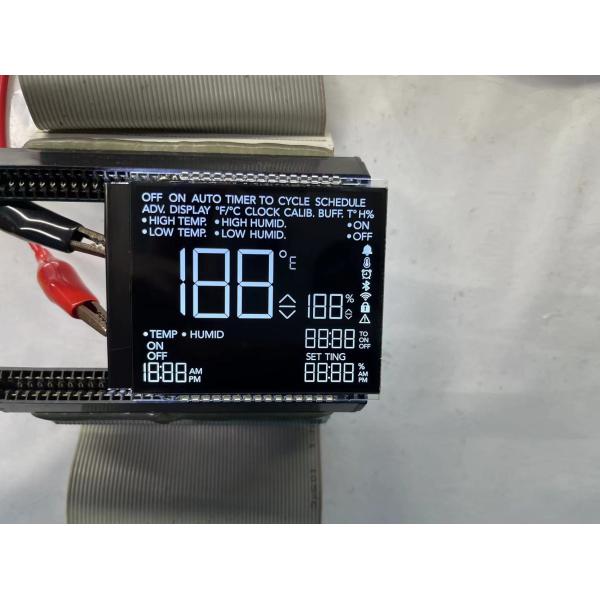 Negative VA Lcd Display Panels Black And White Transmissive Digit Graphic Lcd Glass