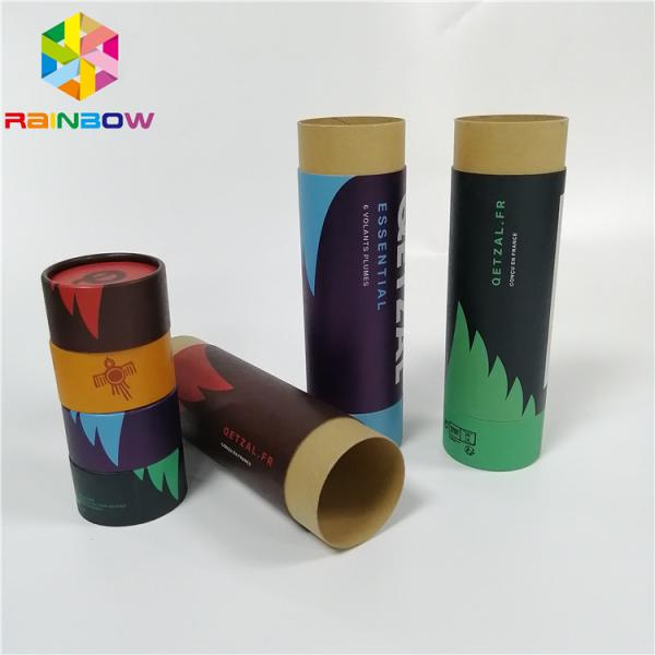 Brown Composite Push Up Paper Tube Packaging Offset Printing For Garden Tools