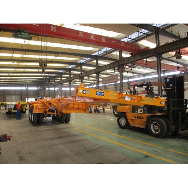 30 Feet Gooseneck Skeletal Container Trailer For Heavy Container Delivery