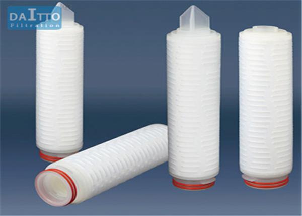 Quality Efficient Polypropylene Pleated Filter Cartridge Wide Chemical Compatibility HPPES-X Series for sale