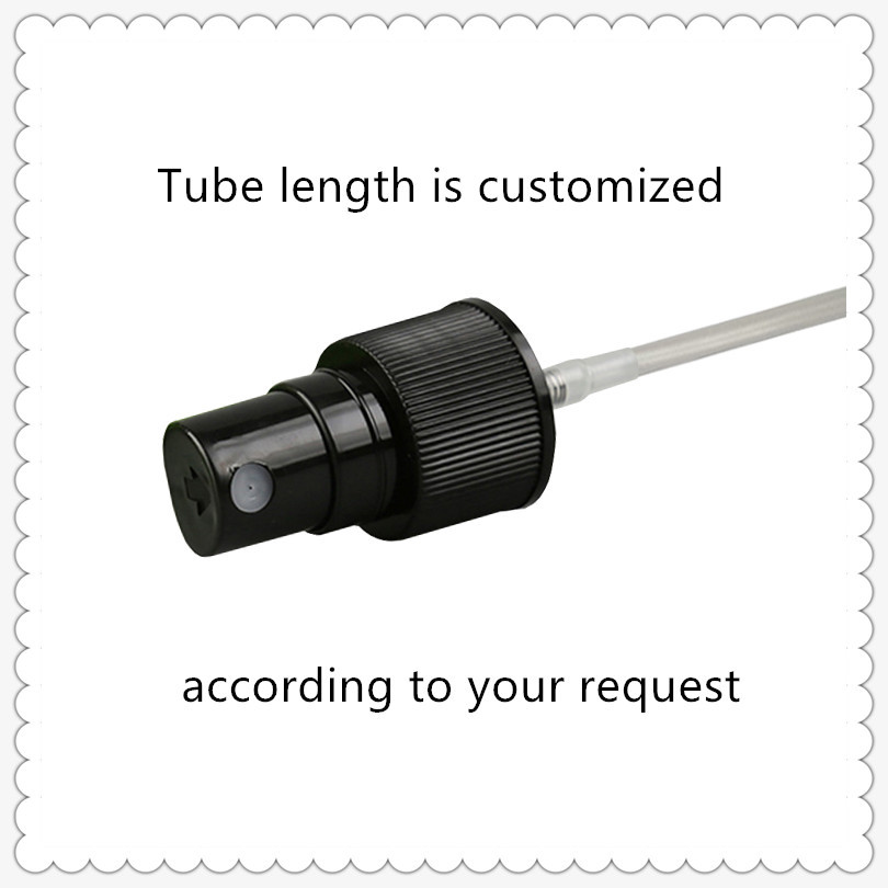 Screw On Finger Pump Sprayer Ribbed Surface With Half Cover Caps