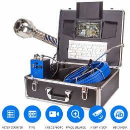 China Auto Pipeline Construction Sewer Inspection Camera Systems 20m 1080P 7inch wholesale