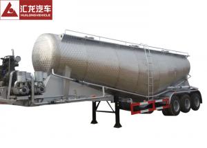 China Aluminum Alloy Bulk Cement Trailer , Dry Bulk Cement Trailers Lightweight Design wholesale
