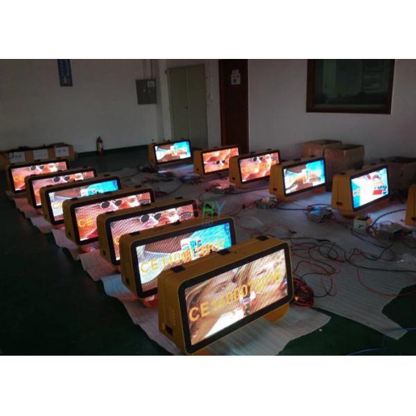 P 5mm Full Color Taxi LED Display Wireless 3G System 960mm x 320mm