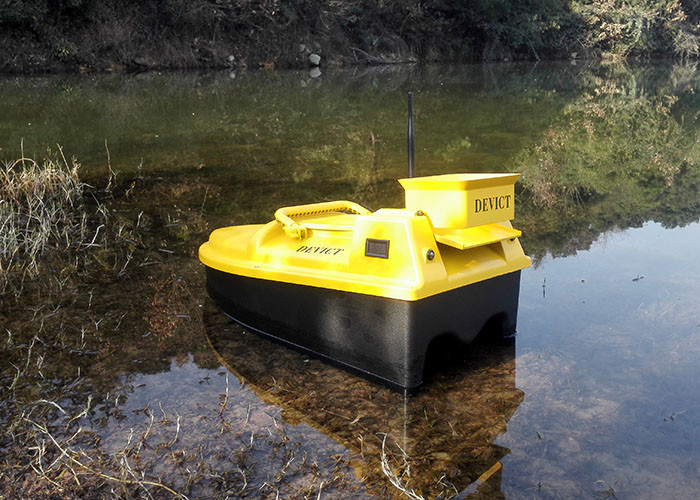 DEVC-103 yellow Wireless fish finder for bait boat ABS engineering plastic Material