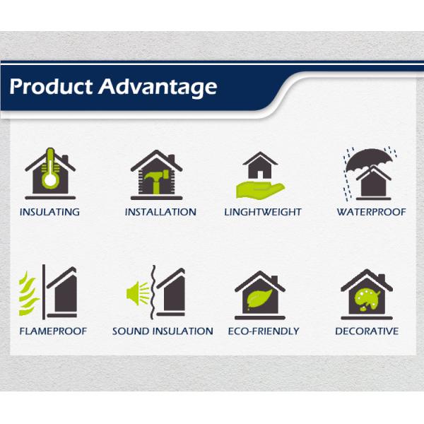 Custom Size Metal Clad Foam Panel with Modern Polyurethane Foam Sandwich Panel Design