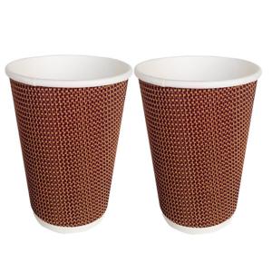 14oz Disposable twist ripple corrugated Paper Cups