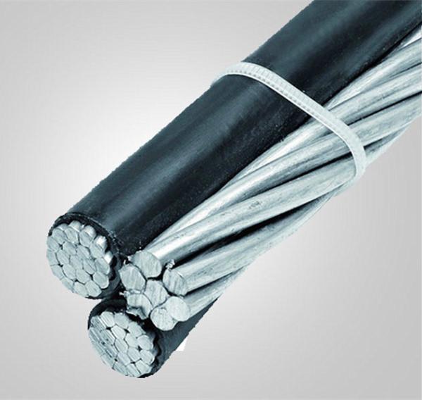 Quality 6 Awg Triplex Overhead Service Drop Cable With Messenger Wire for sale