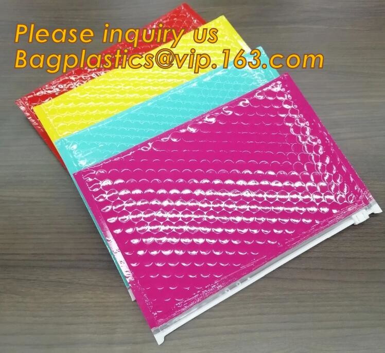 Cosmetic Slider Zip lockk Bubble Bags Bubble Slide Pouch,Zip lockk esd bubble bag bubble packaging wrap cosmetic pouch slide