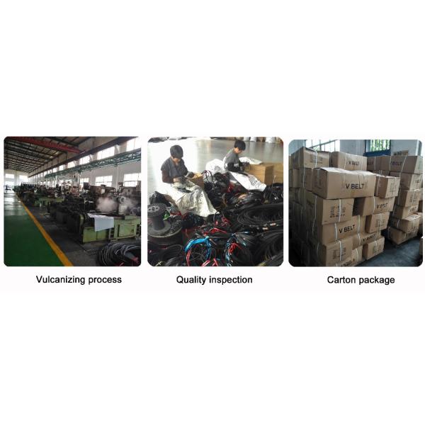 Temperature Range -55C to 70C Type SPA Industrial Wrapped Rubber V Belt for Machine