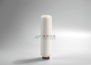 China 0.1um 0.22um 0.45um PVDF Membrane Filters , PVDF Pleated Filter Cartridge 10 Inch on sale