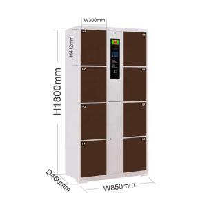 Gym / Pool Digital Safe Locker , Cold Rolled Steel Plate Safety Locker For Jewellery