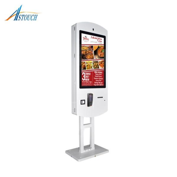 Restaurants Secure Bluetooth Self Ordering Kiosk Terminal With User Friendly