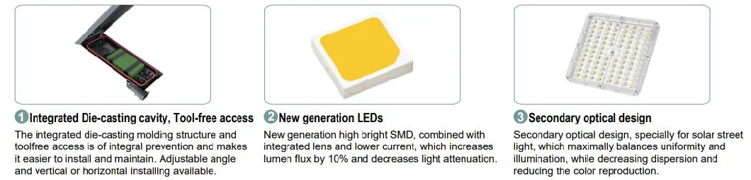 IP66 Outdoor LED Solar Street Light With IR/Motion Sensor Security CCTV Camera