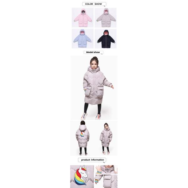 Bulk Kids Clothing Breathable Windproof 4T Down Filled Clothes Winter Long Fancy Girls Kids Coat