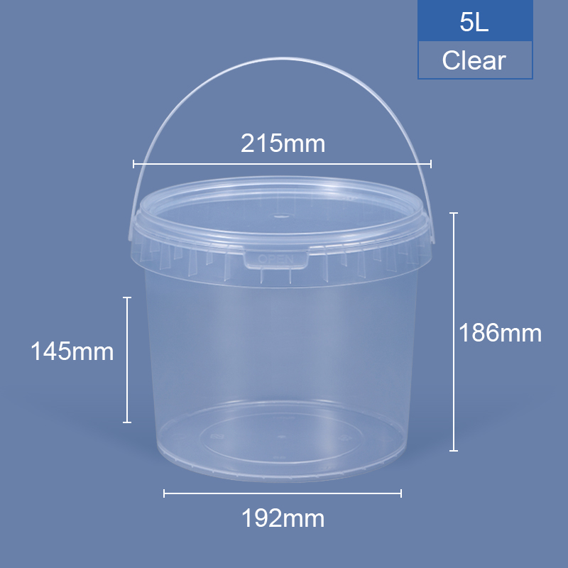 Food Grade Beverage Plastic Candy Buckets Halloween Container with Lids and Handles