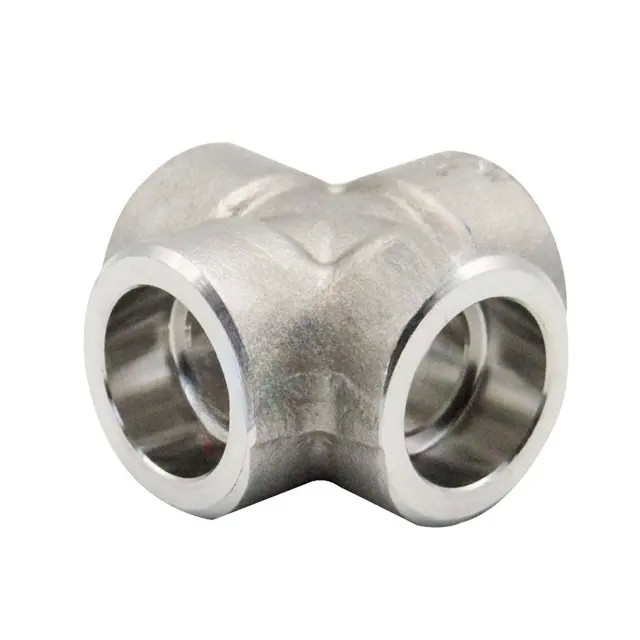 Industrial Applications Cross-Connection Pipe Fitting In Carton Box Packaging Forged Manufacturing Process