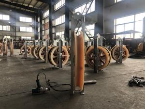 China 20 40 60kN Transmission Line Overhead Wire Stringing Blocks OD660mm wholesale