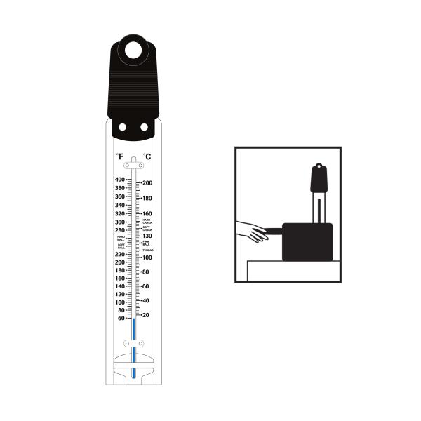 Pot Clip Type Professional Candy Thermometer , Digital Sugar Thermometer Biodegradable