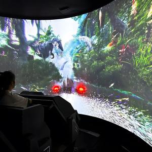 China Dynamic Virtual Reality Simulator Cinema Track Wall Projection wholesale
