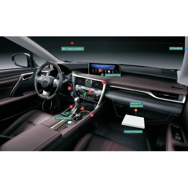 2016-2019 Lexus Aftermarket Stereo Radio System For RX RX200 RX350 RX450 WIFI 4G