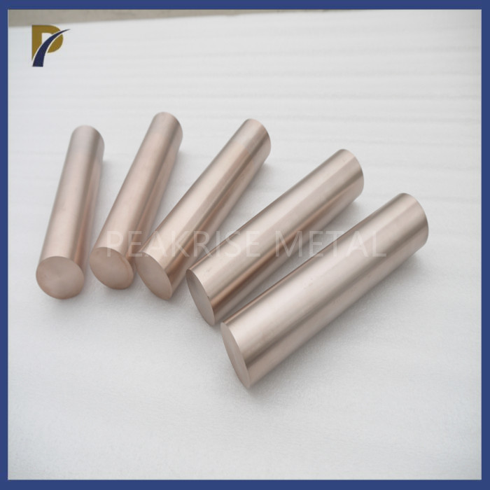 WCu25 WCu30 Diameter 5 - 50mm Tungsten Copper Alloy Bar For Electronic Packaging Aerospace