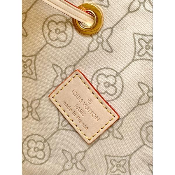 White Pink Damier Azur Canvas LV Branded Messenger Bag NéONoé MM Bucket Bag