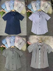 China Lady Polo Dress Shirts Fashion Daily Wear Regular Shirts Formal Dress Kcs8 wholesale