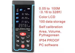 China High-precision Digital Laser rangefinder Color display Rechargeabel 100m Laser Range Finder distance meter tape measure wholesale