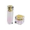 Buy cheap 50ml Capacity Square Lotion Bottle Luxury Cosmetic Container with Acrylic Collar from wholesalers
