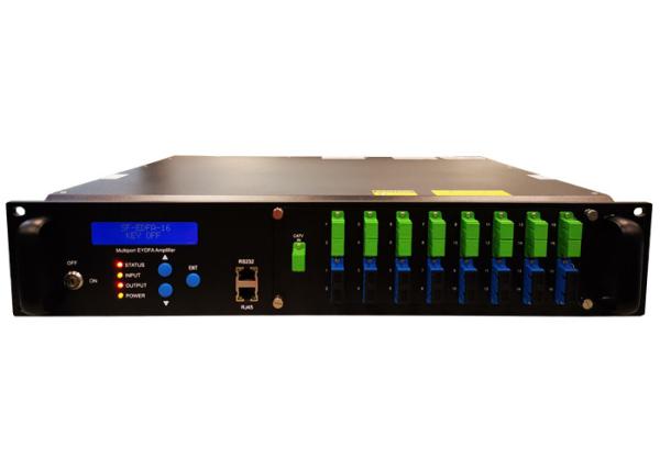 Quality 1550nm EDFA Optical Amplifier GFD1550-EBM(SC/2U) 16Ports With WDM xPon OLT Input/ Erbium Doped Fiber Amplifier for sale