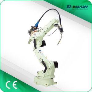 China Stainless Steel Seamless Robotic Laser Welding Machine 6 Axis Water Cooling System wholesale