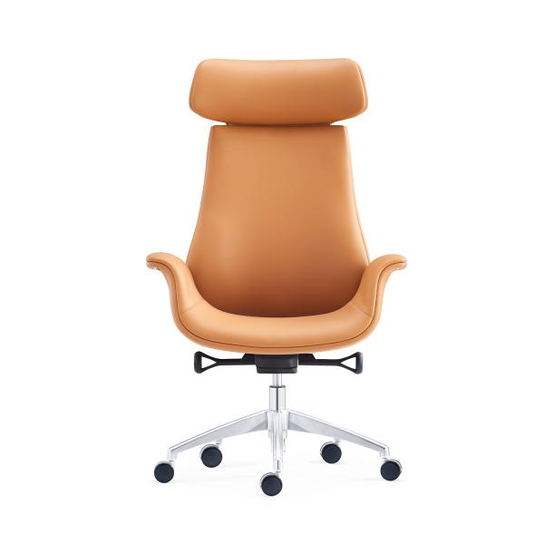 Quality High Back PU Leather Executive Office Swivel Chair 3 Position Tilting Mechanism for sale