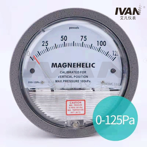 4" Dial Size Differential Pressure Meter for Measuring Pressure Differences up to 1.5kpa