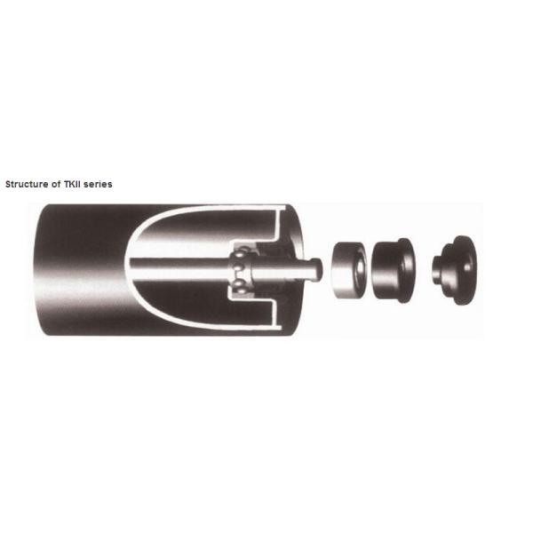 Dia 38mm Conveyor Troughing Rollers For Caustic Soda Plant