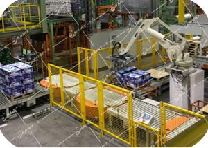 China Unit Load Conveyor Robot Palletizing For Cartons wholesale