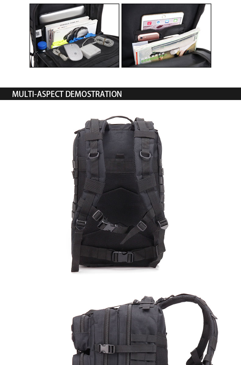 Zipper Hasp Closure Waterproof Backpack for Outdoor Exploration and More