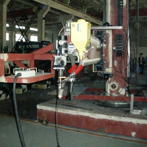 Quality Custom Column Boom Welding Machine With Ladder Marine Building for sale