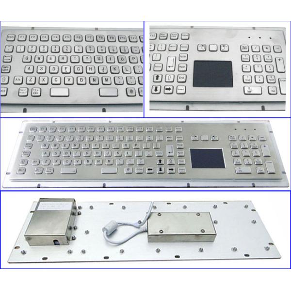 Fn Key And Number Keypad Dust-Proof Industrial Keyboard With Touchpad Liquid-Proof In PS/2 Or USB Interface