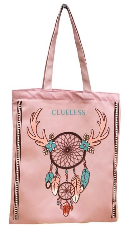 Custom silk screen printed Cotton material handle style blank natural cotton canvas bag without logo bagplastics bagease