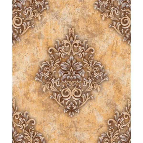 PVC Classic Vintage Style Floral Wallpaper , Vintage Living Room Wallpaper Non Toxic