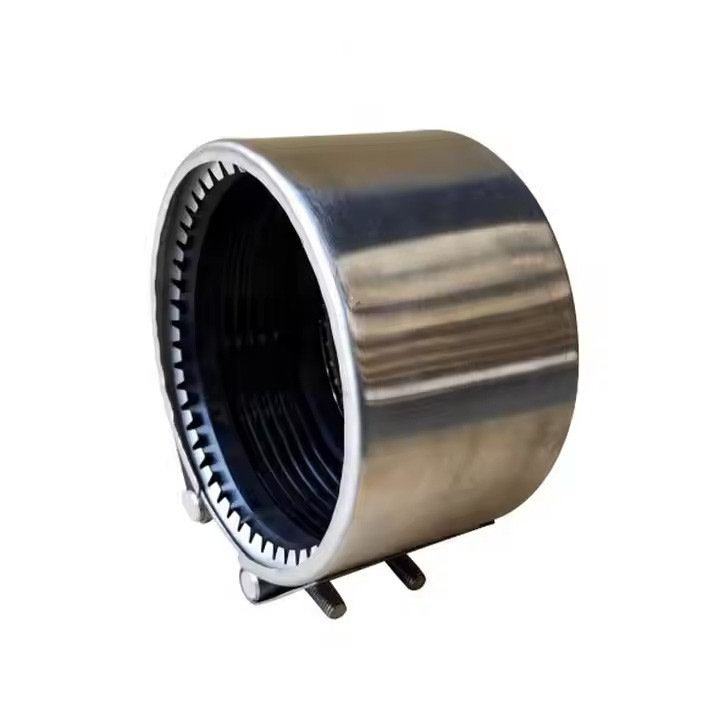 Rubber Waterproof Single Belt Joint Pipe Leakage Clamp SS304 Stainless Steel