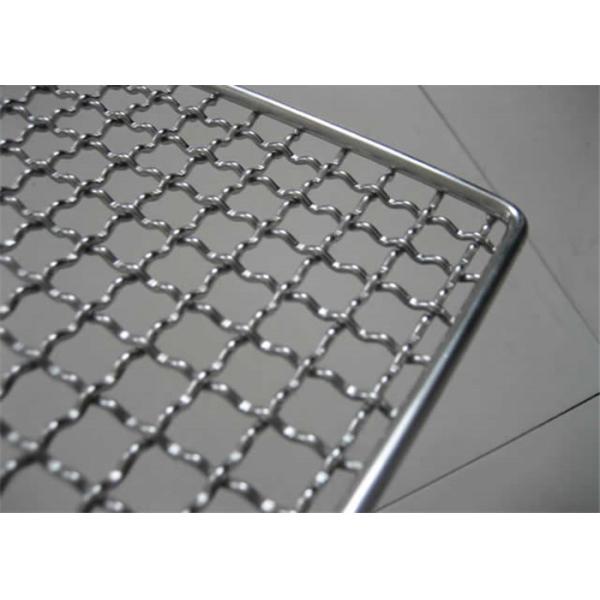 Smooth Hooked Galvanized Wire Mesh / Quarry Screen Mesh Low Carbon Steel
