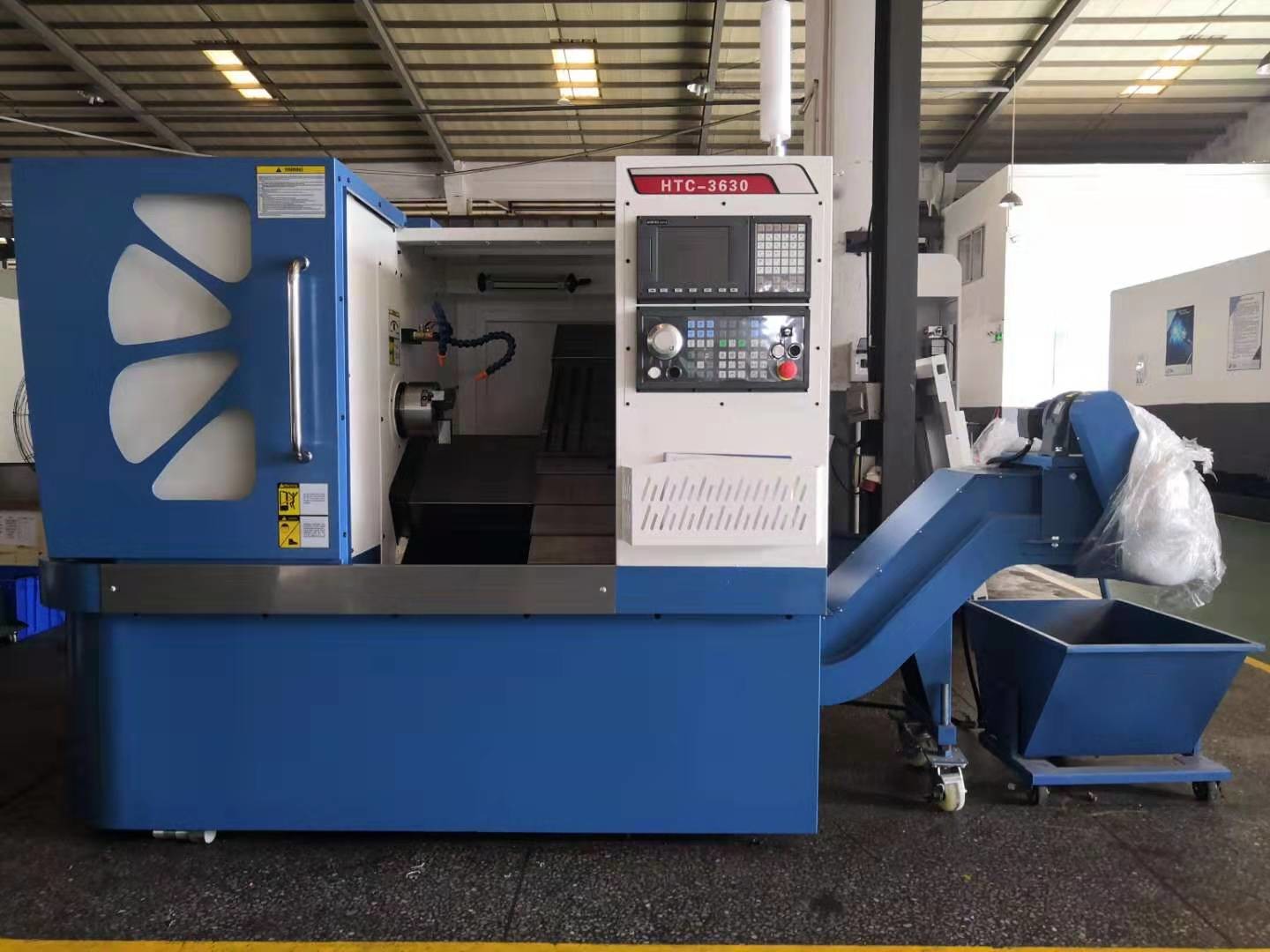 CNC lathe machine, horizontal cnc lathe, Shaft metal cutting machine, cnc turning lathe machine HTC-3630